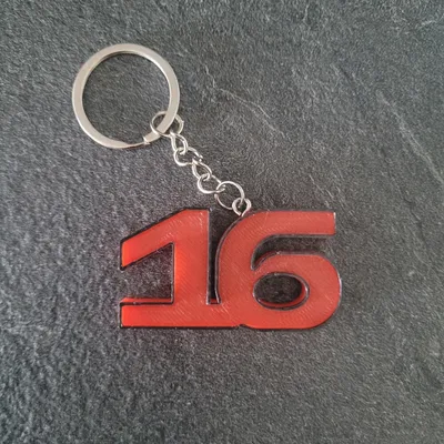 Porte cles numéros pilotes f1
