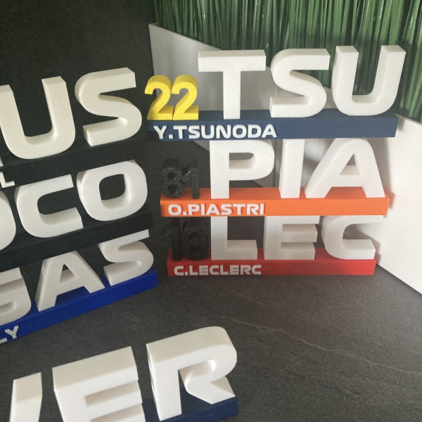 logo f1 3D 2025